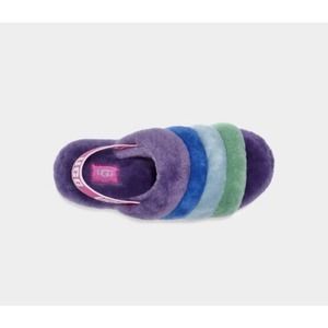 UGG RAINBOW FLUFF YEAH SLIDE PRIDE RAINBOW PURPLE SANDAL US 6 / EU 37 / UK 4